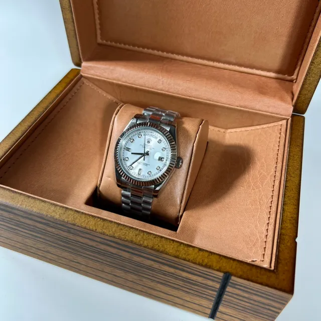 Rolex Datejust 41 Cadran de Diamantes Aço Inoxidável Relógio Mecânico 5