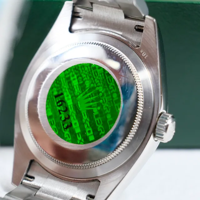 Rolex Oyster Perpetual esfera azul acero inoxidable reloj mecánico 3