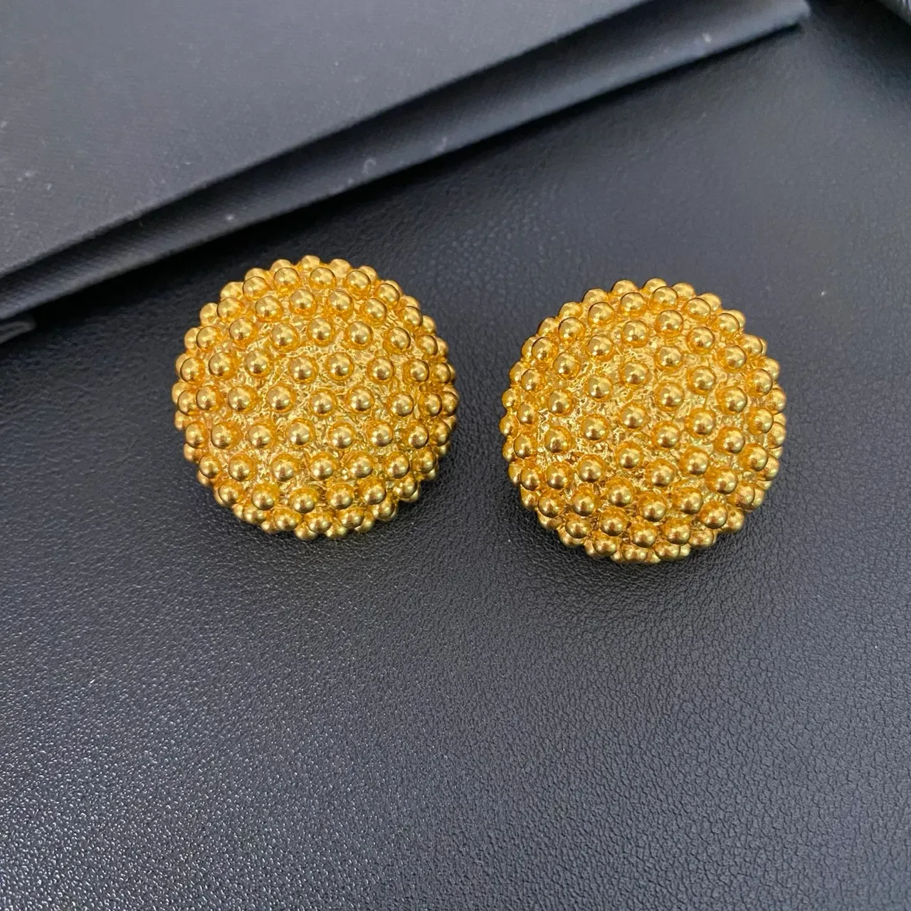 Saint Laurent बीडेड डोम स्टड ईयररिंग्स 6