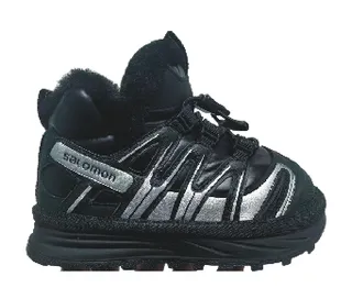Salomon ACS Pro Botas de neve isoladas pretas e prateadas de bico alto 5