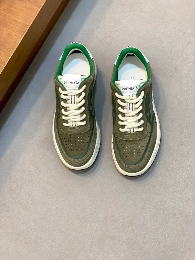 Saucony Originals Jazz Olive Green Perforated Suede Lifestyle Sneakers 6