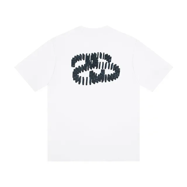 Stussy डोमिनो मोटिफ ग्राफ़िक टी-शर्ट 3