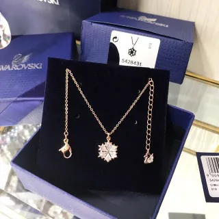 Swarovski Snowflake Crystal Pendant Necklace