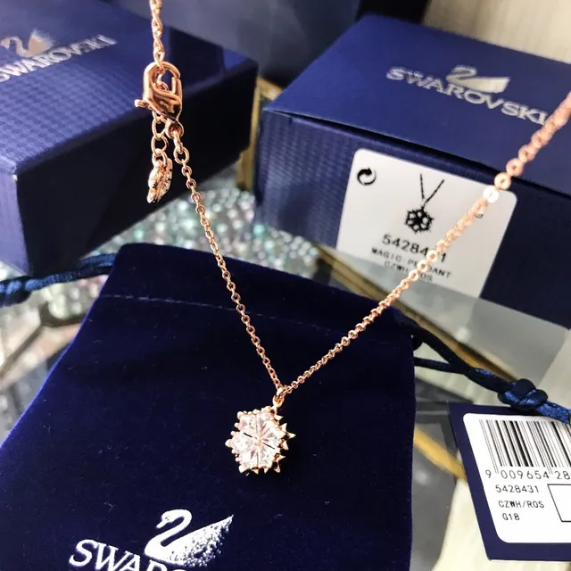 Swarovski Snowflake Crystal Pendant Necklace 5