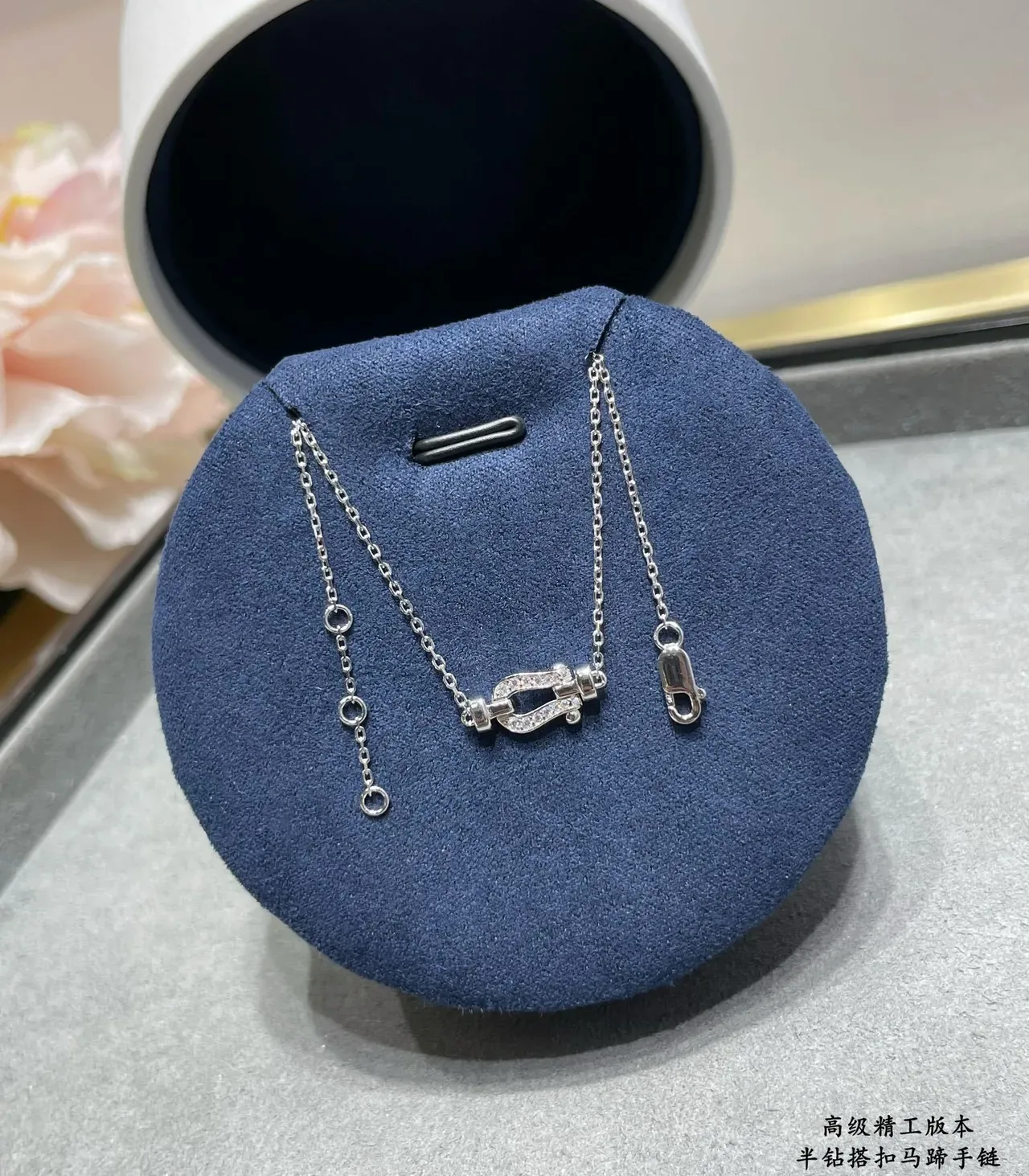 Tiffany & Co. Oro y Plata Pavé-Set Mariner's Clasp Pulsera Cadena Eslabones Delicada 5