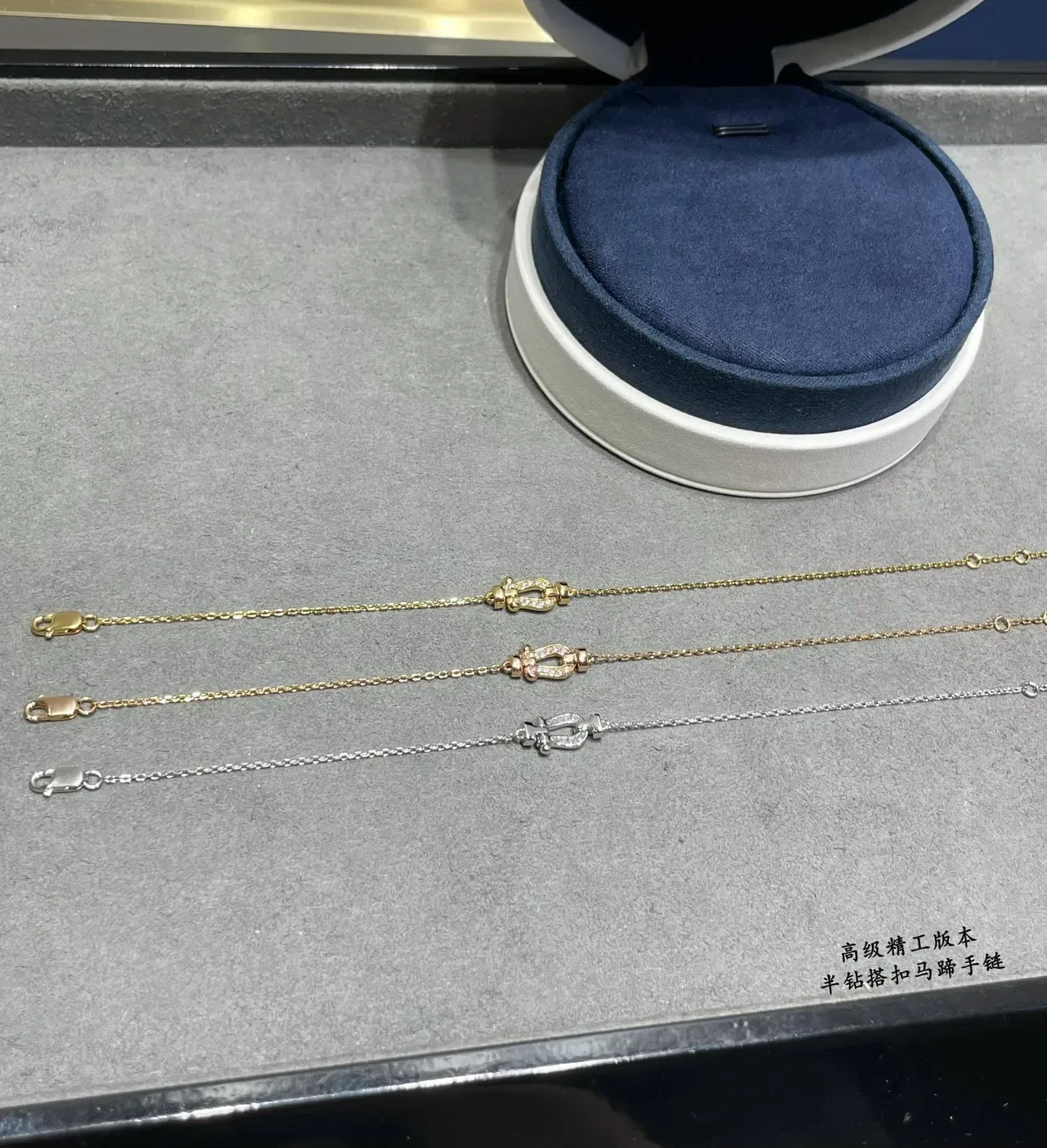 Tiffany & Co. Oro y Plata Pavé-Set Mariner's Clasp Pulsera Cadena Eslabones Delicada 6