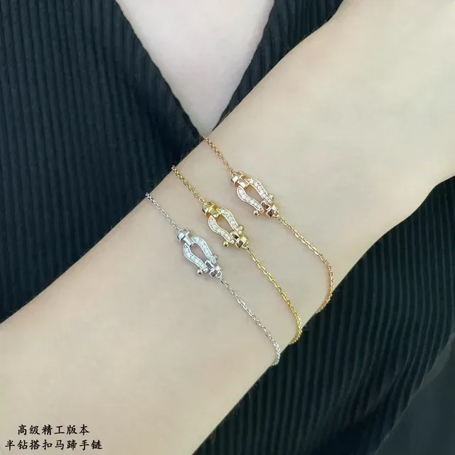 Tiffany & Co. Oro y Plata Pavé-Set Mariner's Clasp Pulsera Cadena Eslabones Delicada 9