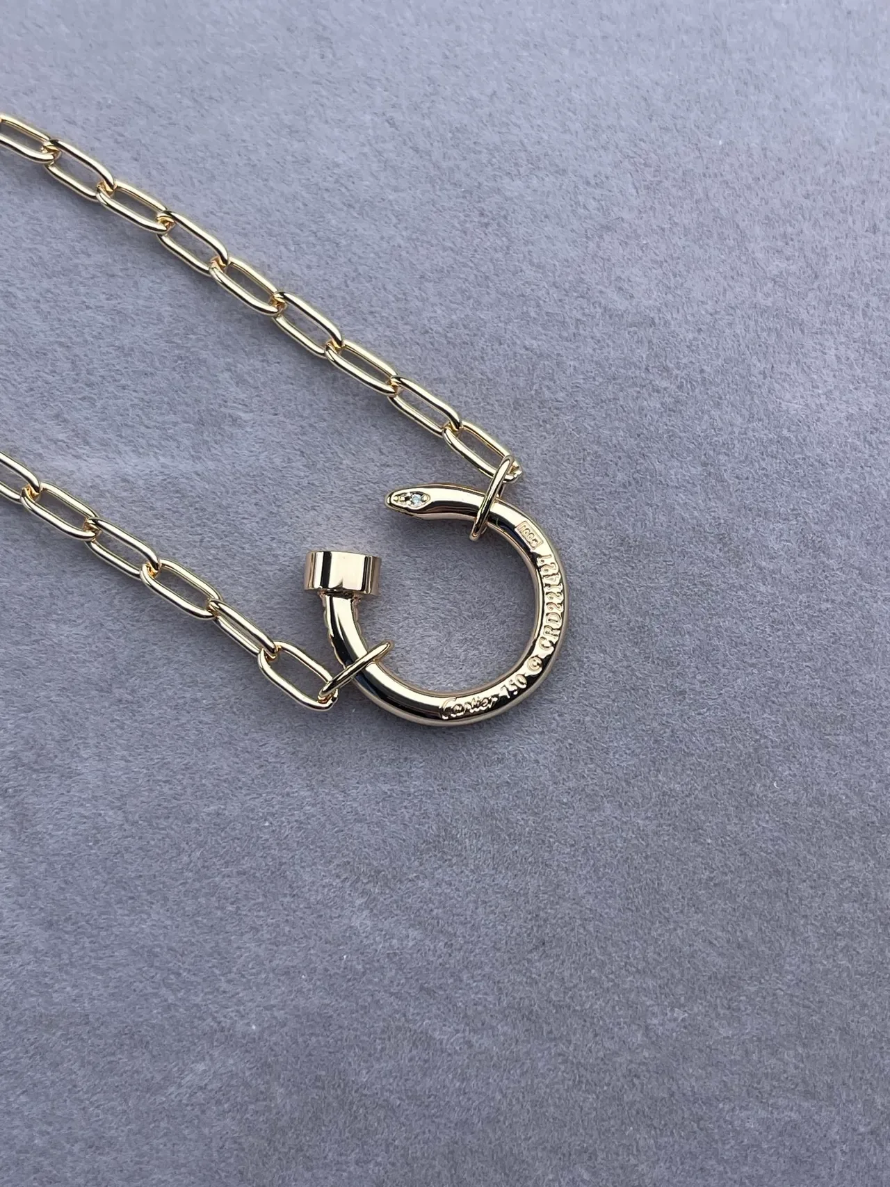 Tiffany & Co. Juste un Clou C-Shaped Pendant Necklace 2