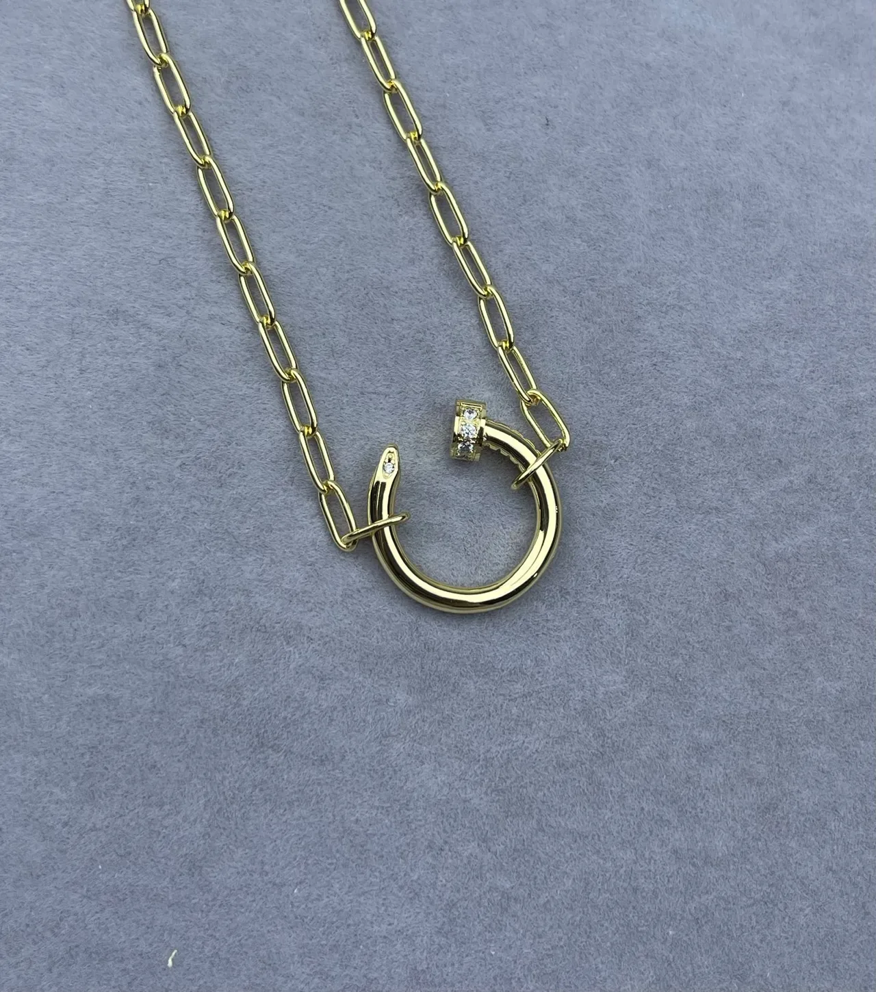 Tiffany & Co. Juste un Clou C-Shaped Pendant Necklace 4
