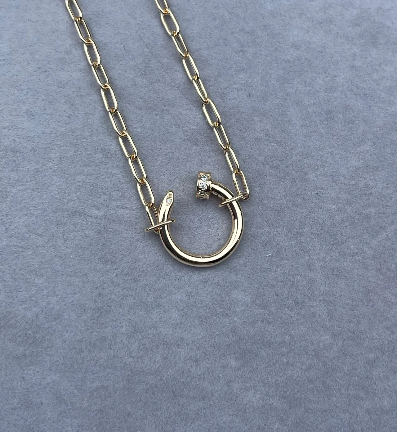 Tiffany & Co. Juste un Clou C-Shaped Pendant Necklace 6