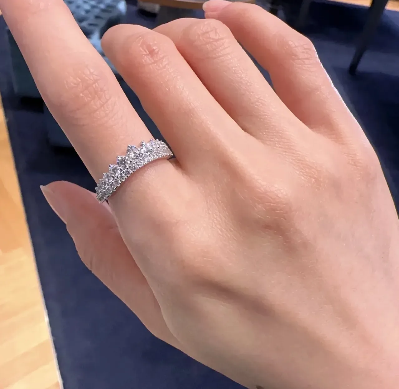Tiffany & Co. Bague de diamants pavé multi-rangs 3