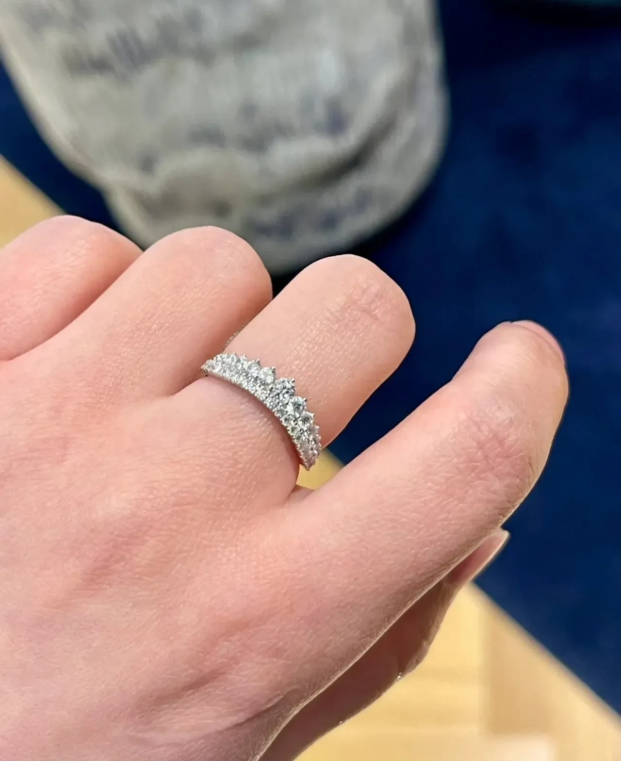Tiffany & Co. Bague de diamants pavé multi-rangs 4
