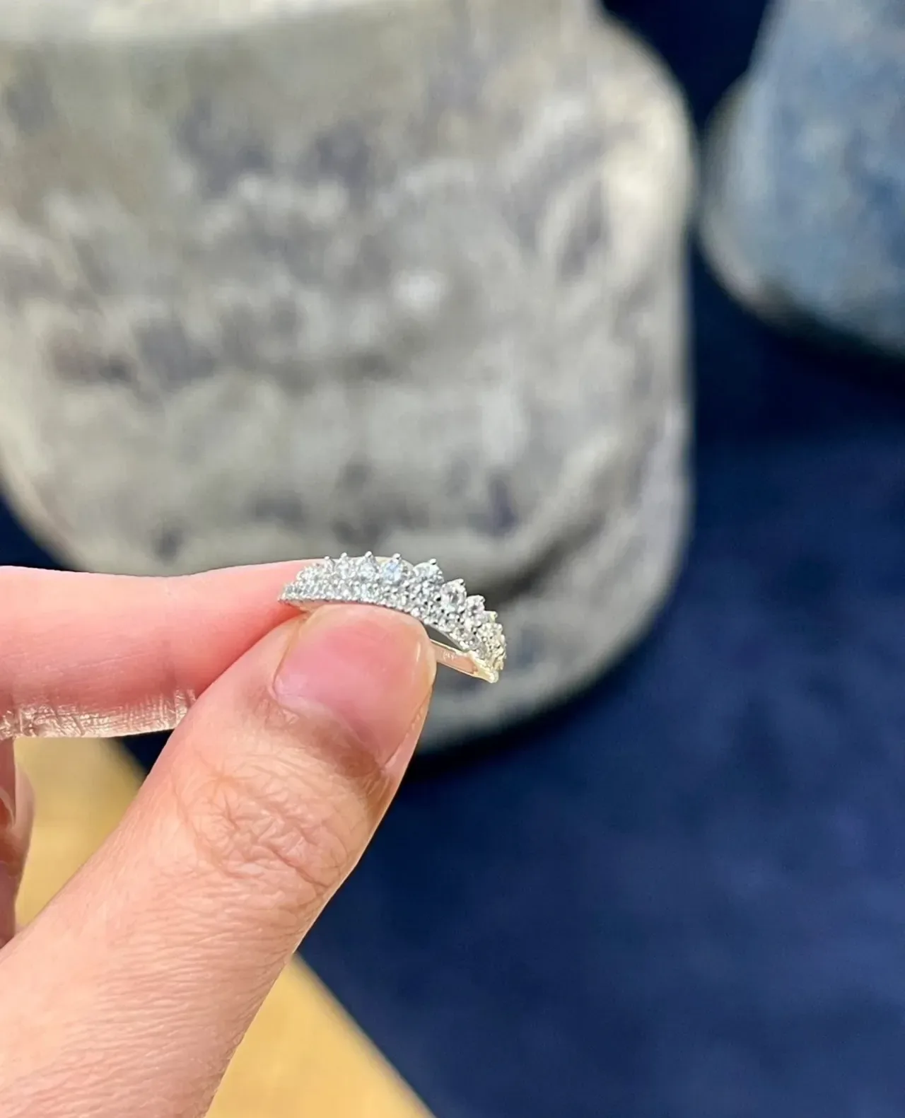 Tiffany & Co. Bague de diamants pavé multi-rangs 7