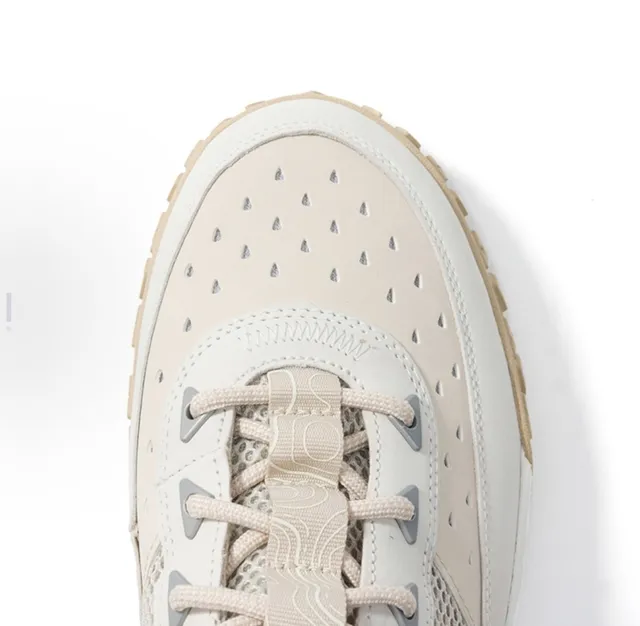 Timberland जाली और चमड़े की मिड-कट हाइकिंग बूट्स 5