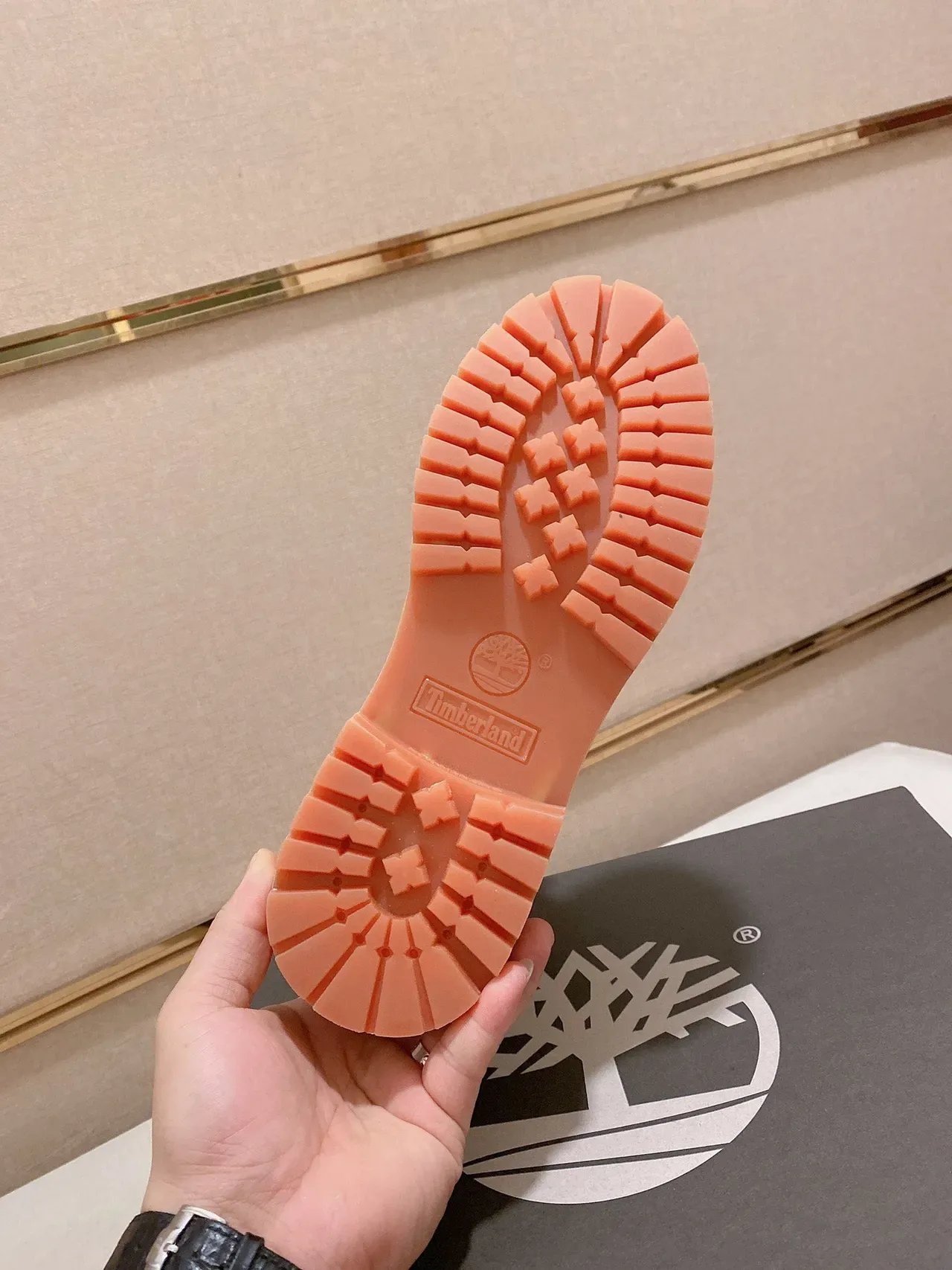 Timberland 黄色棕色 印花 帆布 镂空 纺织鞋面 工作靴 2