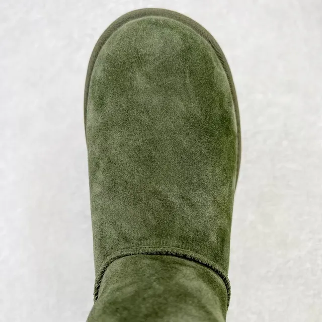 UGG सेना हरी काली सूड ऊपरी प्लेटफॉर्म सोल स्नो बूट्स 4