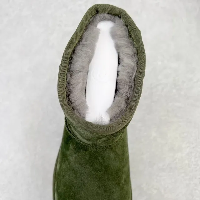 UGG सेना हरी काली सूड ऊपरी प्लेटफॉर्म सोल स्नो बूट्स 5