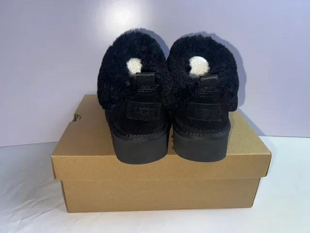 UGG Black Slip-On Shearling-Lined Snow Boots 2
