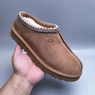 UGG Brown Beige Suede Upper Braided Trim Casual Shoes