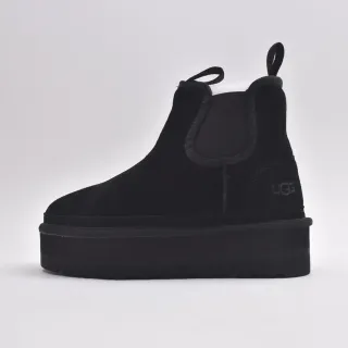 UGG Classic Platform Chelsea Black White Sole Elastic Side Gussets Chelsea Boots — Boots supplier photo