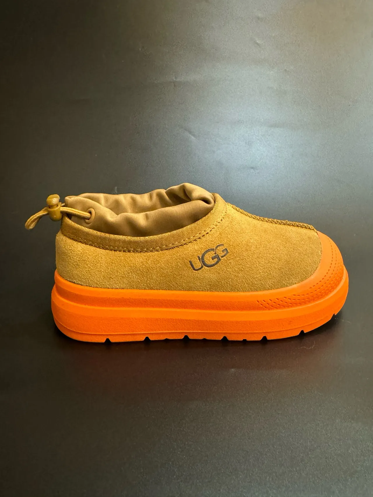 UGG Tasman Beige White Slip-On Platform Sole Casual Shoes 3