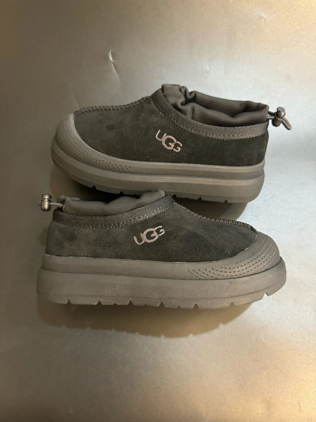 UGG Tasman Beige White Slip-On Platform Sole Casual Shoes 22