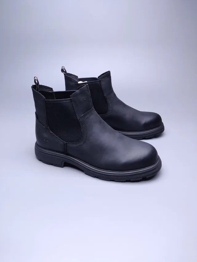 UGG Tasman কালো চামড়ার চেলসি বুটস 2