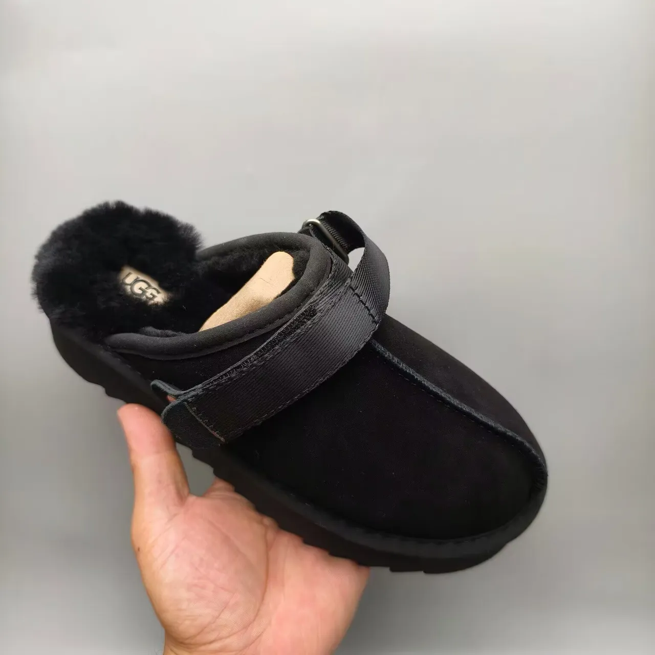 UGG Tasman Black Platform Slipper 6