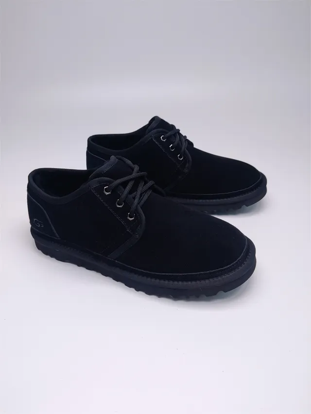 UGG Tasman 黑色麂皮系带雪靴 3