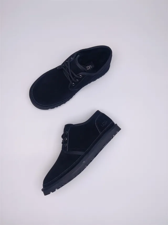 UGG Tasman 黑色麂皮系带雪靴 12