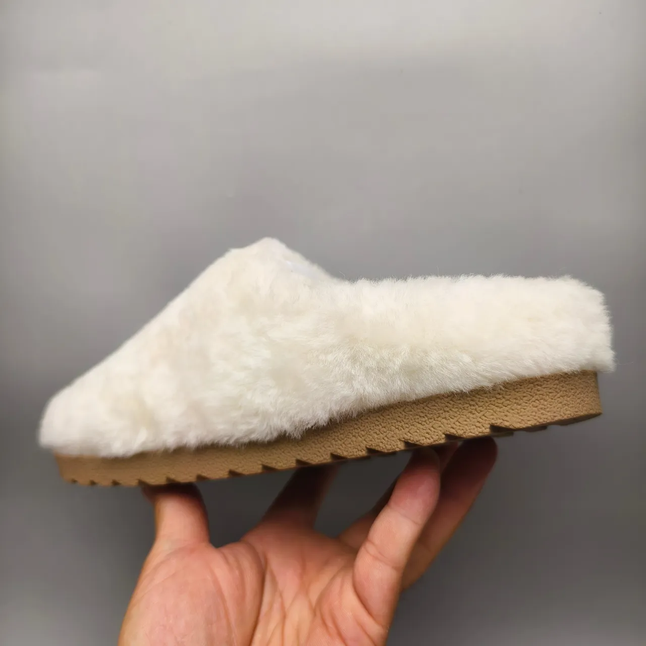 UGG Tasman Cream Shearling Slipper 4