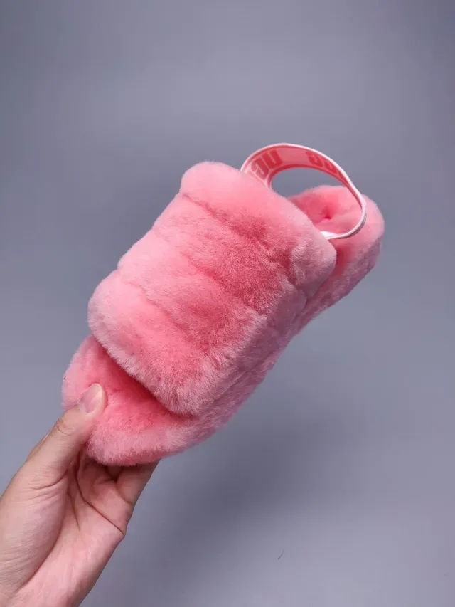UGG Tasman 粉色羊毛拖鞋 8