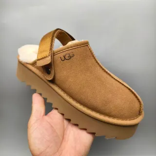 UGG Tasman Tan 麂皮羊毛内里拖鞋