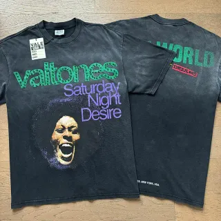 Vale Forever Saturday Night Desire Graphic Print Black T-Shirt