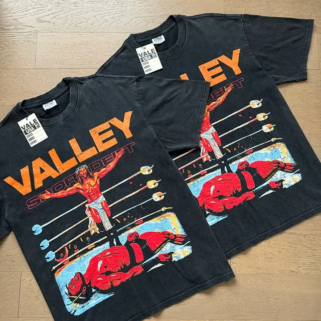 Vale Forever Valley Sport Dept Washed Black Graphic T-Shirt 2