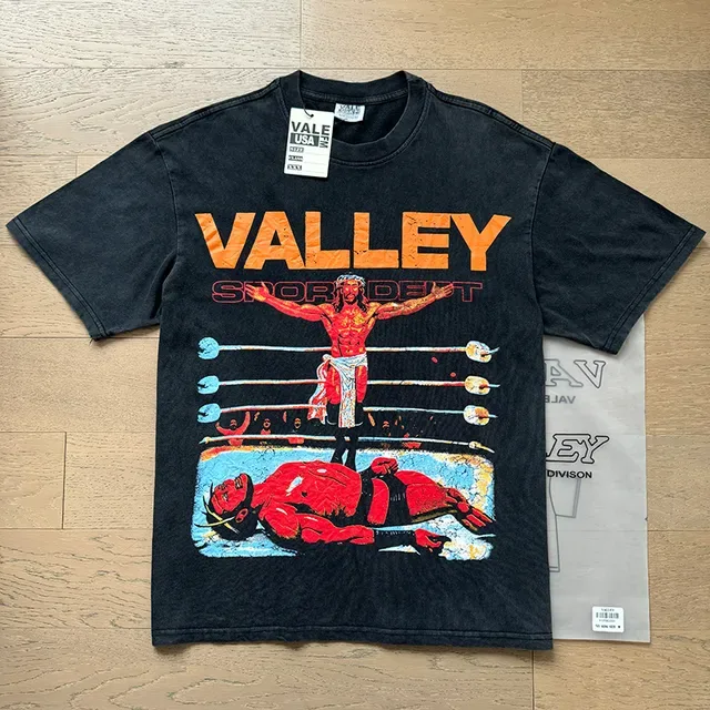 Vale Forever Valley Sport Dept Washed Black Graphic T-Shirt 4