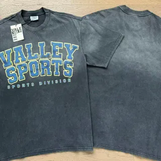 Vale Forever Valley Sports Acid-Wash Distressed Graphic T-Shirt