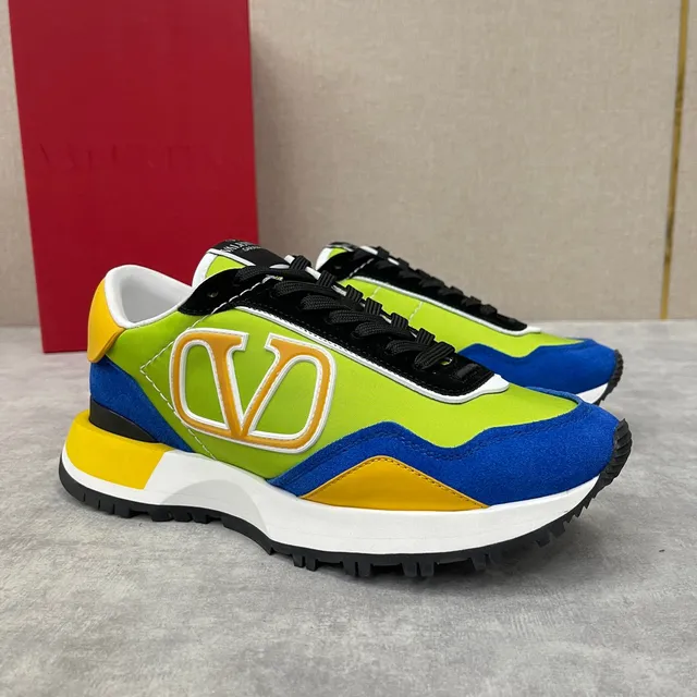 Valentino Multicolor Multi-Color Block VLTN Logo Chunky Sneakers 1
