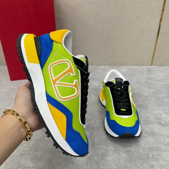 Valentino Multicolor Multi-Color Block VLTN Logo Chunky Sneakers 7