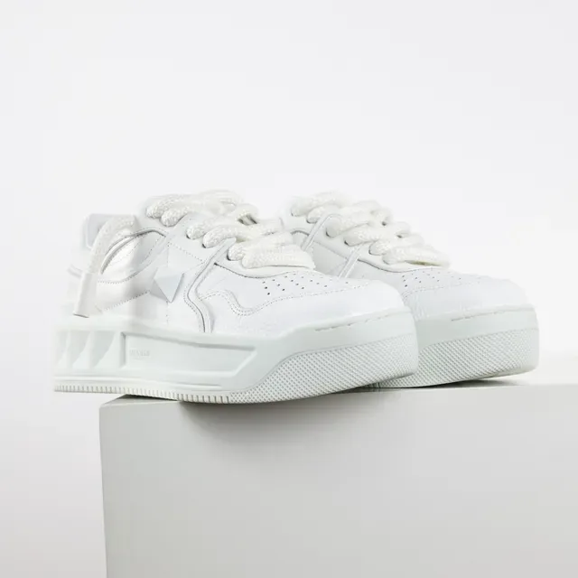 Valentino Rockstud White Platform Lifestyle Sneakers 3