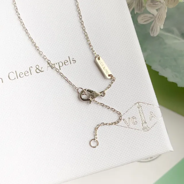 Van Cleef & Arpels Alhambra 四叶草 镶钻项链 5