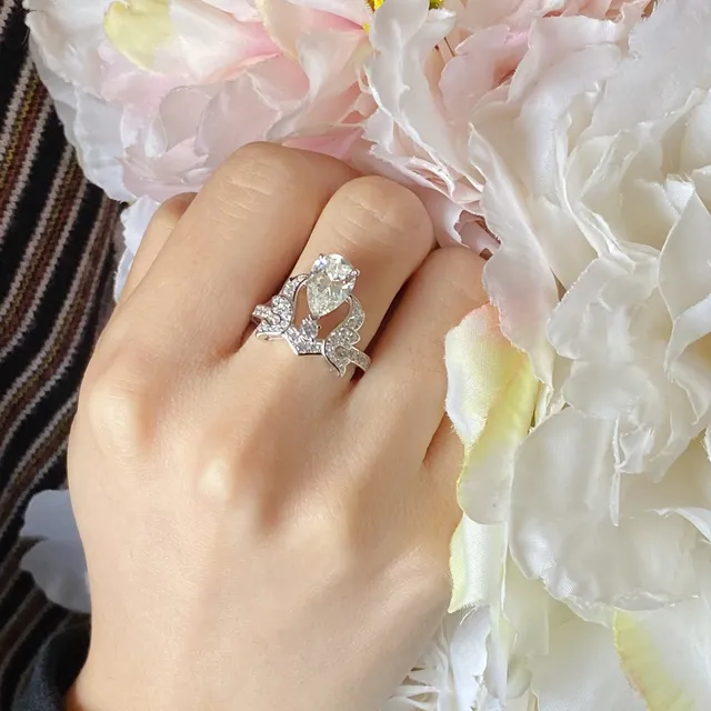 Van Cleef & Arpels Frivole 心形 黄宝石 镶钻戒指 9