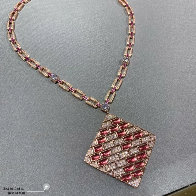 Van Cleef & Arpels 红金 铰接链 砖砌宝石马赛克 项链 5