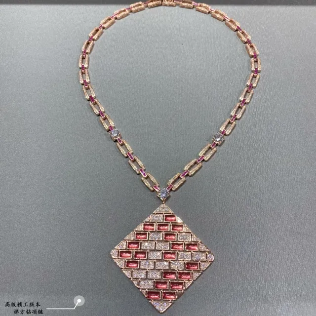 Van Cleef & Arpels 红金 铰接链 砖砌宝石马赛克 项链 6
