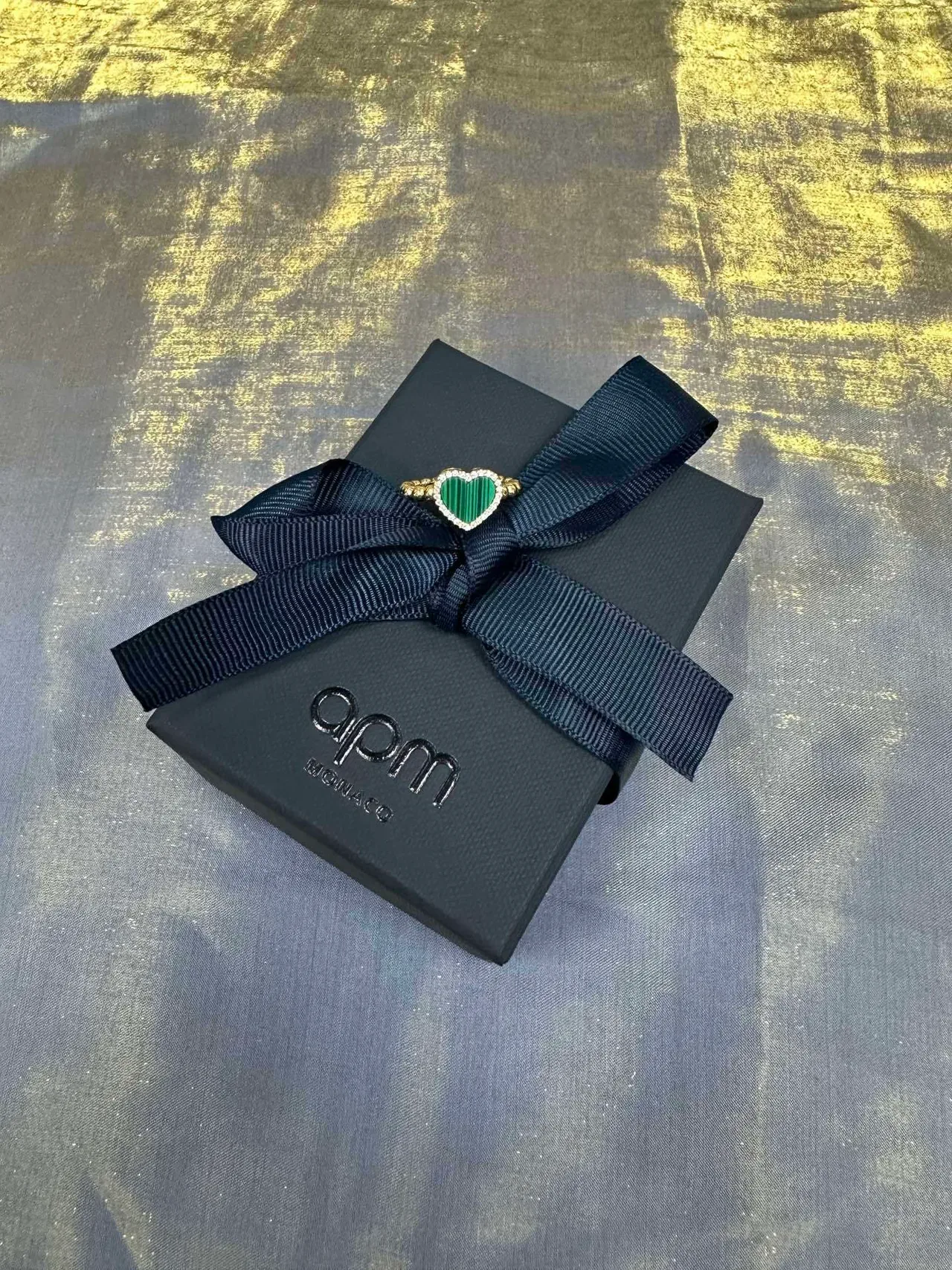 Van Cleef & Arpels Sweet Alhambra Bague Cœur Malachite et Diamant 4