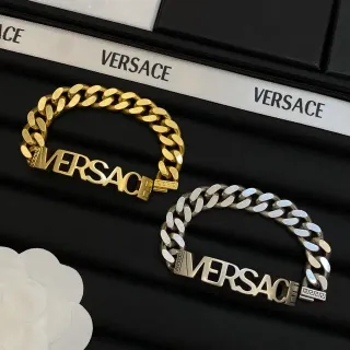 Versace Chain Reaction Logo Plaque Curb Chain 手链