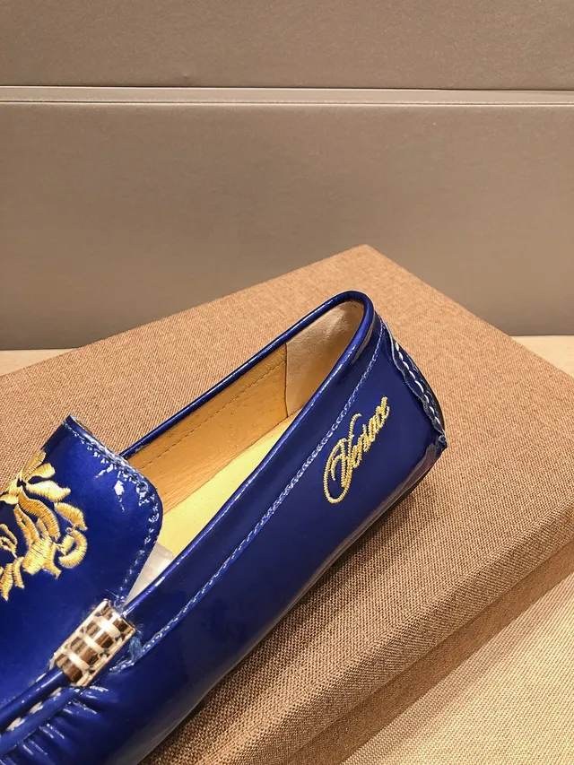 Versace Greca Odissea Embroidered Medusa Loafers 8