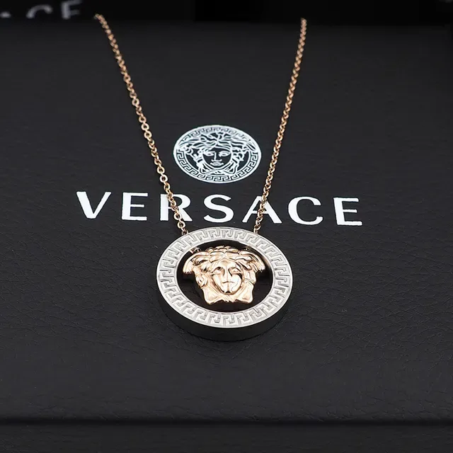 Versace Greca Odissea cabeza de Medusa collar en tono dorado 6