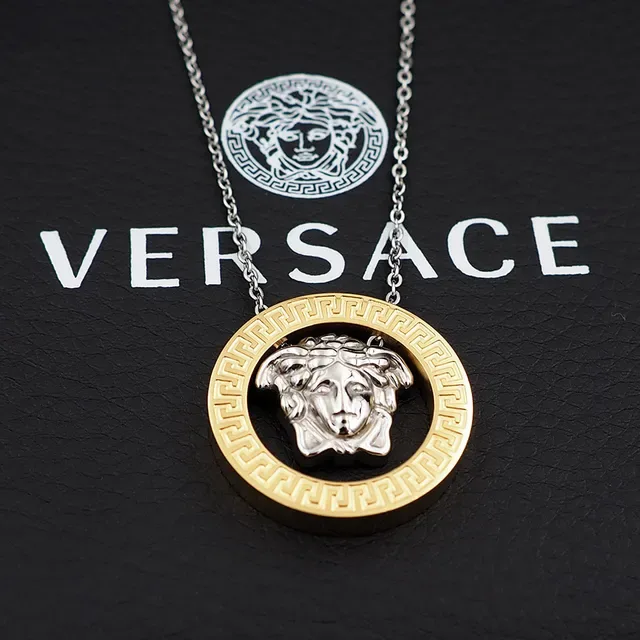 Versace Greca Odissea cabeza de Medusa collar en tono dorado 7