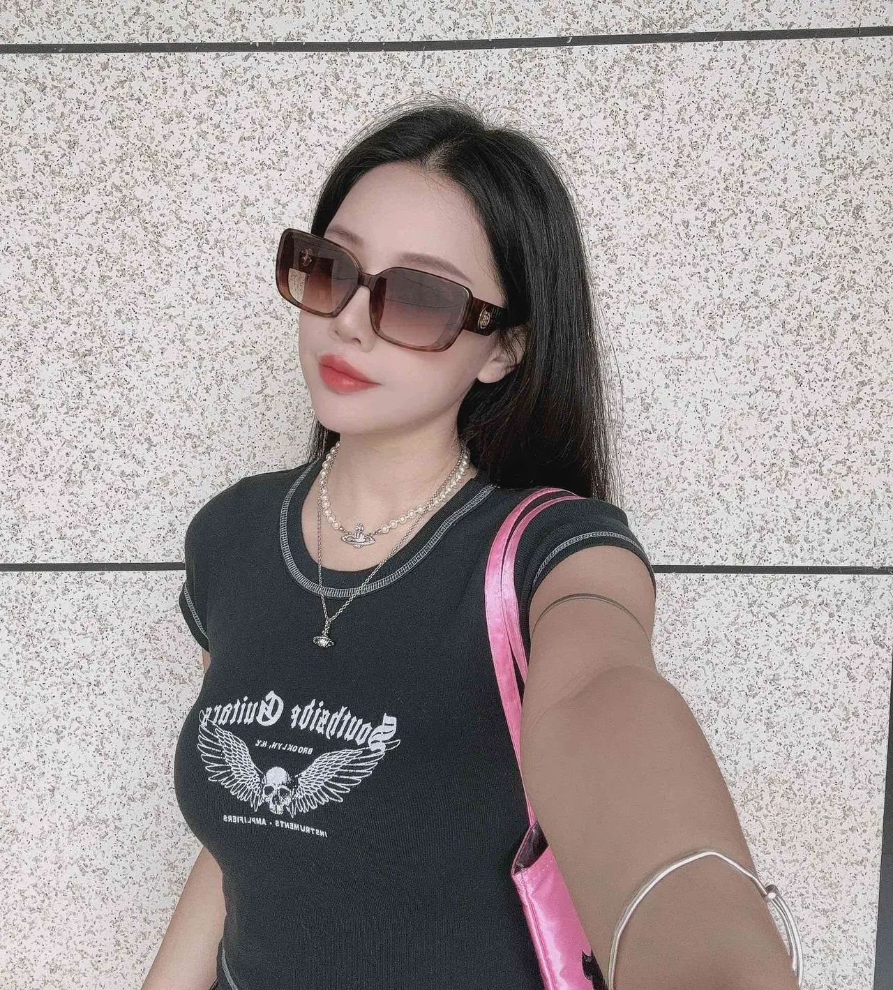 Vivienne Westwood Camiseta Gráfica Crânio Alado Preta 3